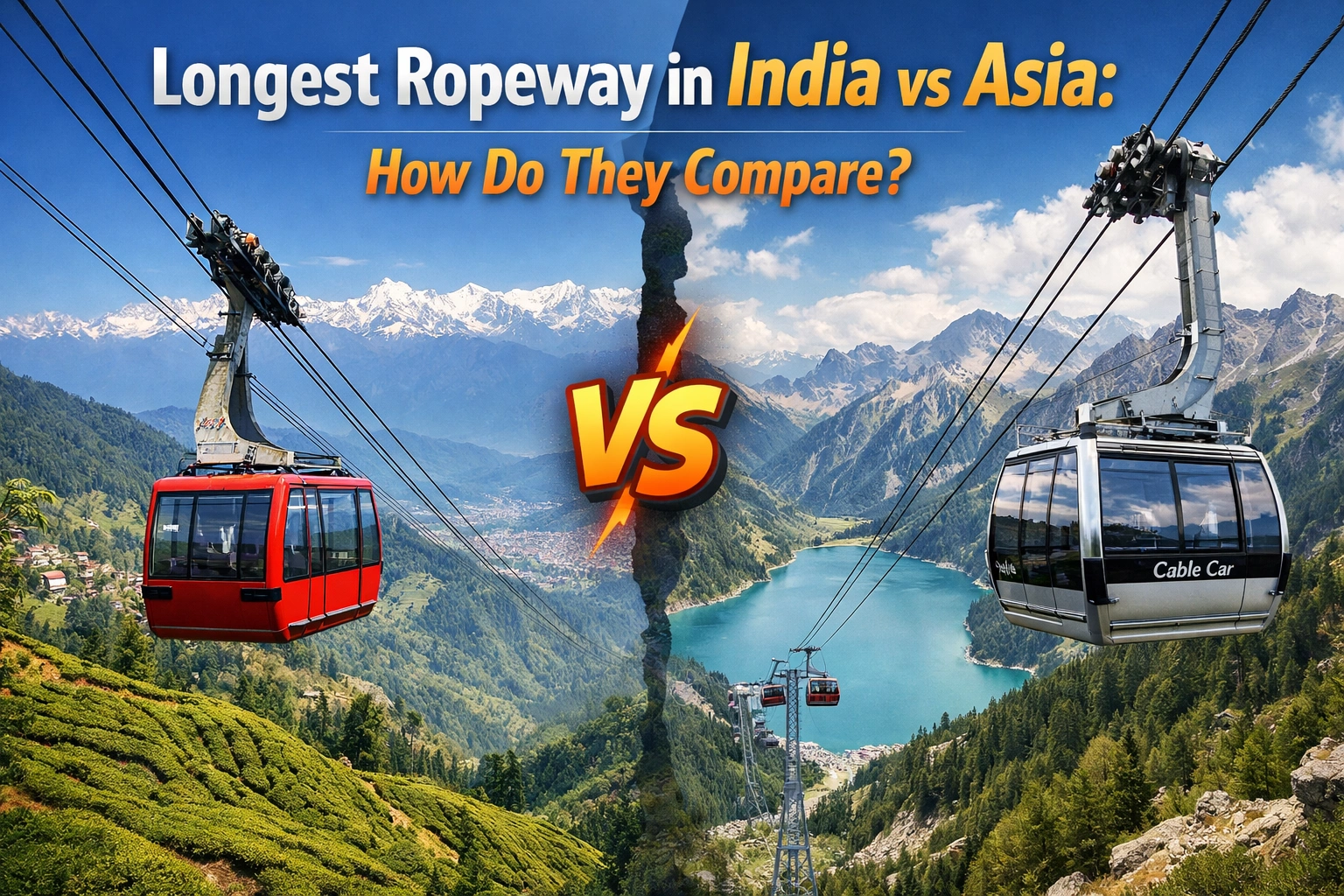 Longest Ropeway in India vs Asia: Full Comparison